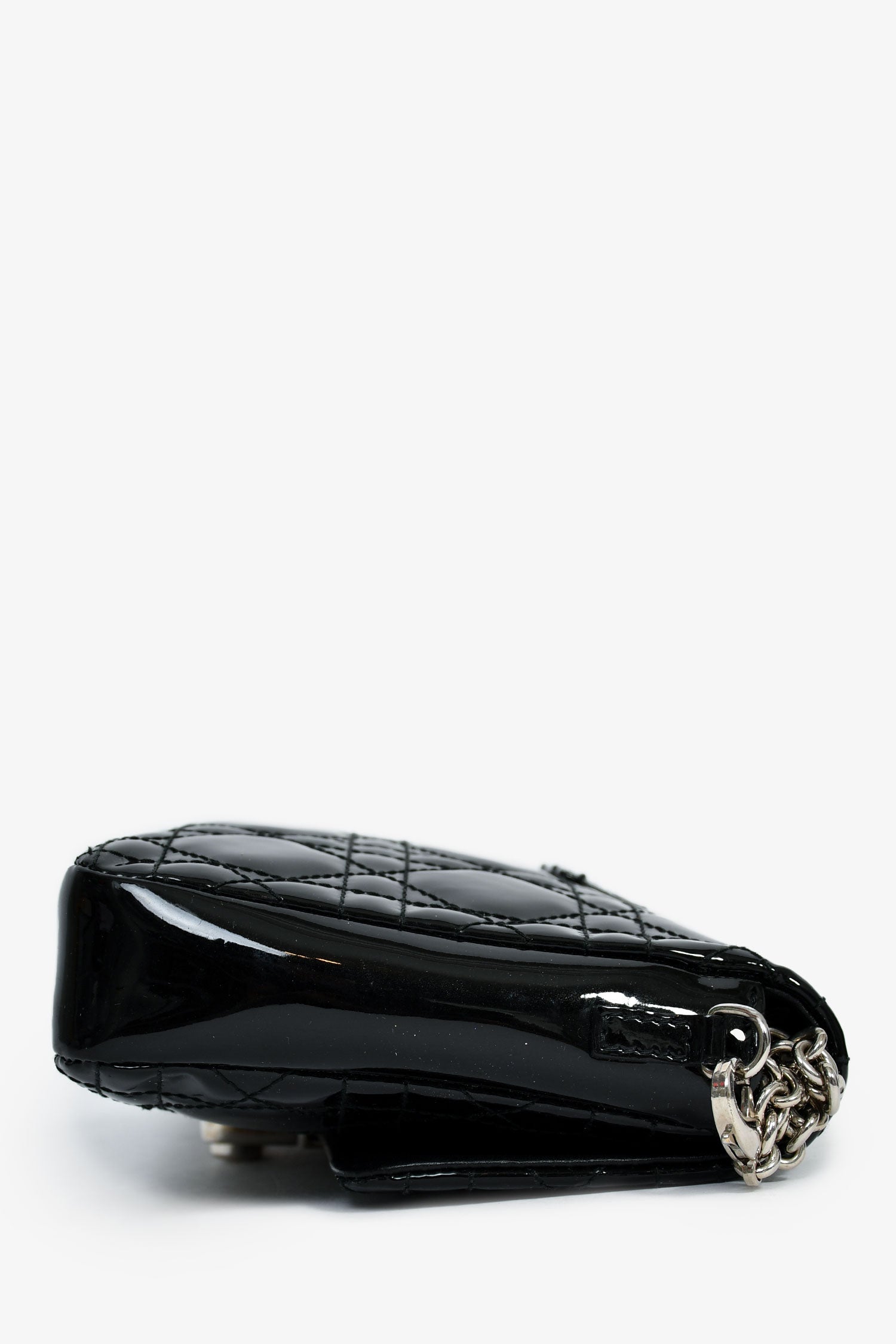 Christian DOR Black Patent Leather 'Miss DOR' Crossbody Bag