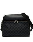 Black LV Damier Graphite Dayton Reporter MM Crossbody Bag