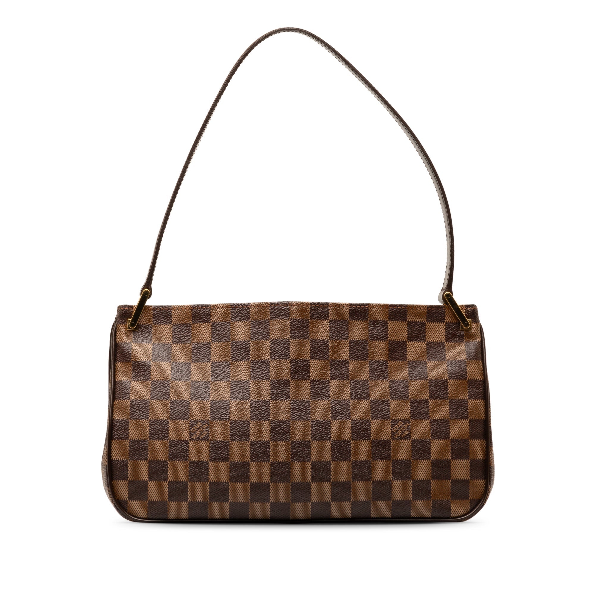 Brown LV Damier Ebene AuBagne Shoulder Bag
