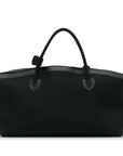 Black LV Cuir Obsession Lockit East-West HandBag