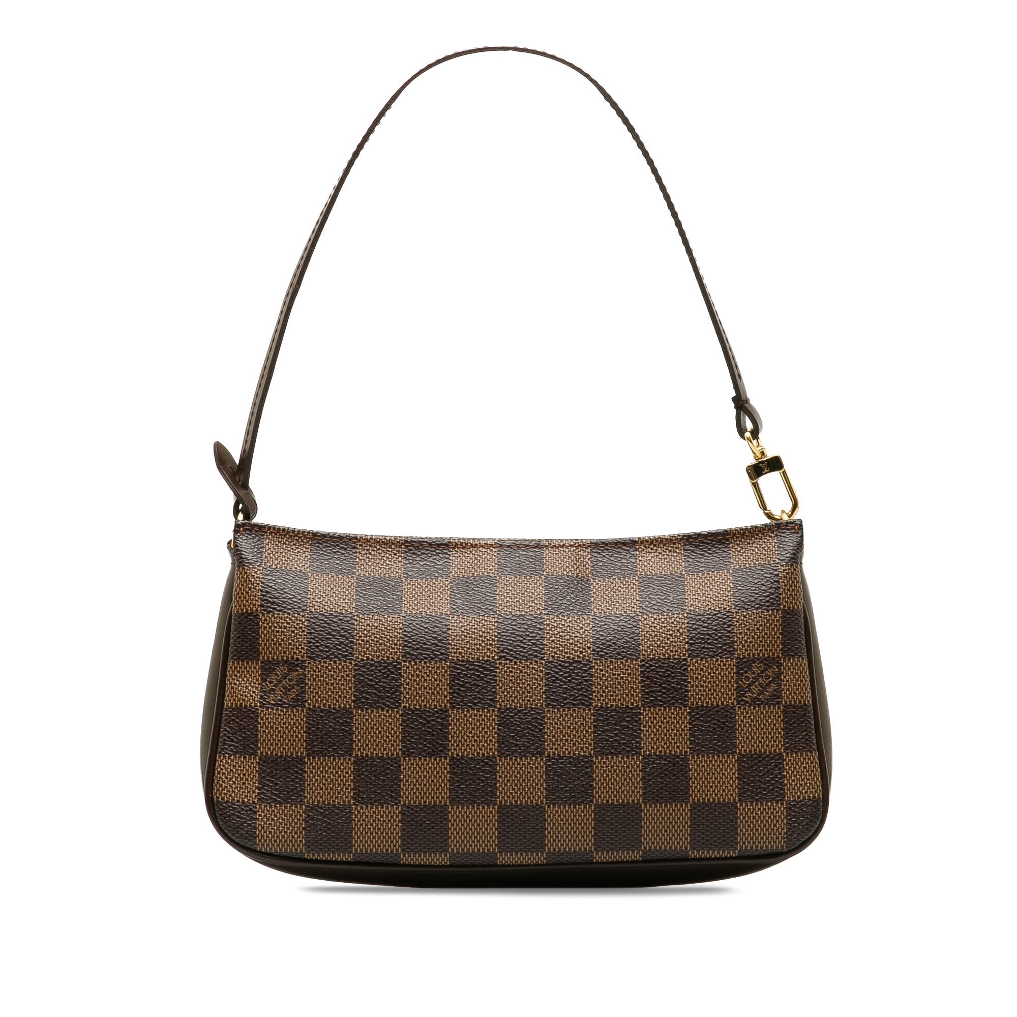 Brown LV Damier Ebene Navona Shoulder Bag