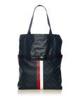 Black LV Monogram Cobalt Stripe Ultralight Bag