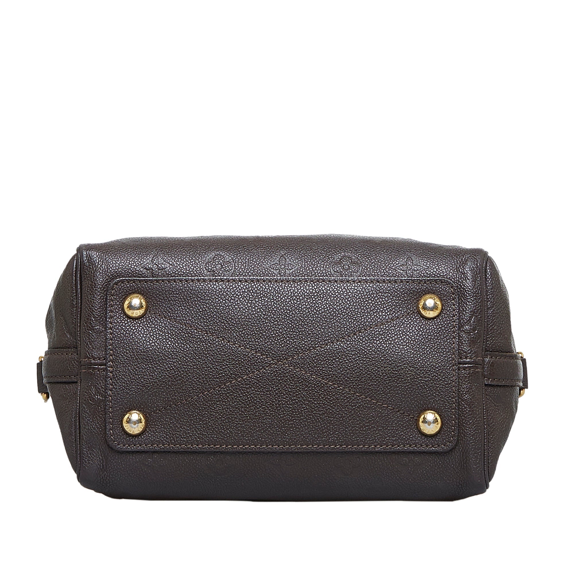 Brown LV Monogram Empreinte Speedy Bandouliere 25 Boston Bag