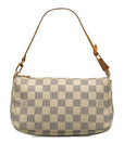 Beige LV Damier Azur Pochette Accessoires