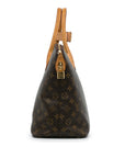 Brown LV Monogram Lockit MM Tote Bag