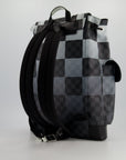 *Limited Edition* LV Christopher Backpack Bag in Black and White Damier Canvas with Silver Hardware