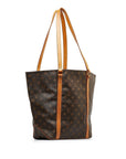 Brown LV Monogram Sac Shopping Tote Bag