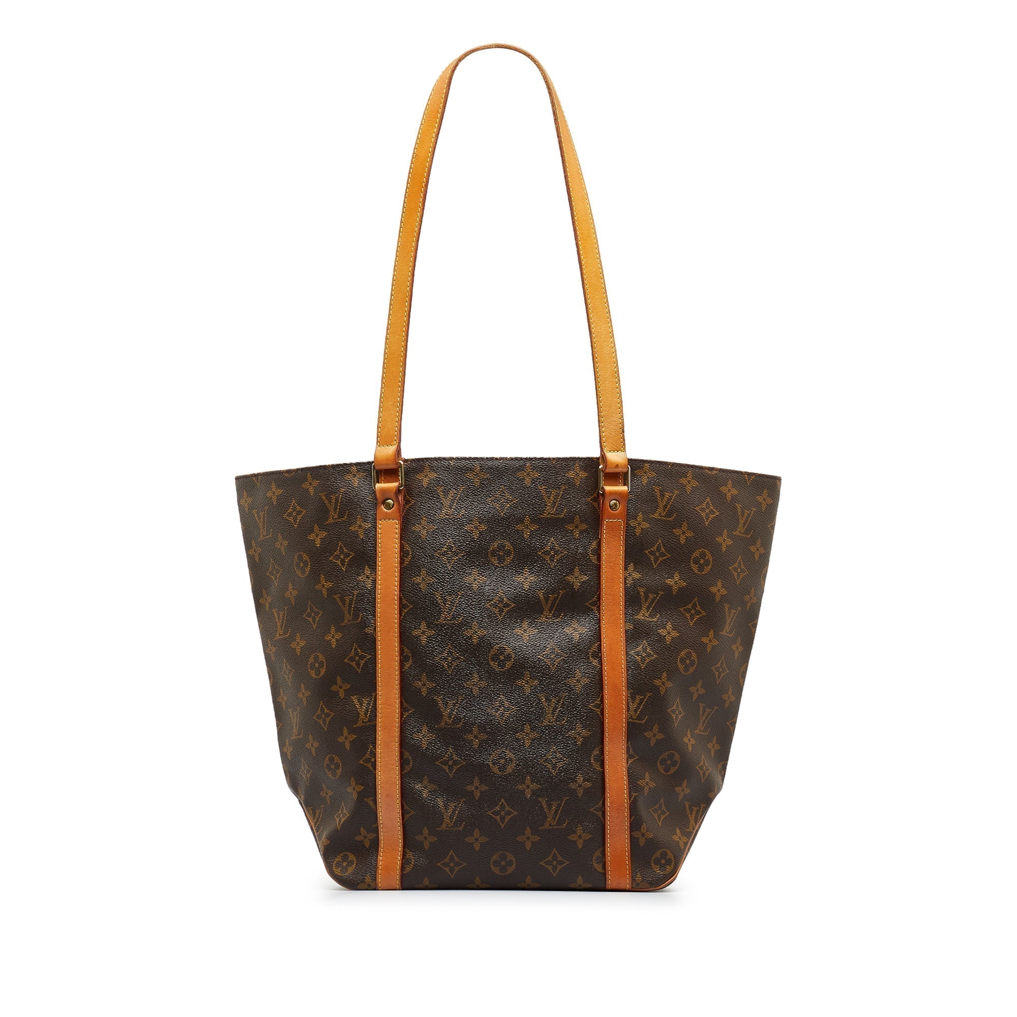 Brown LV Monogram Sac Shopping Tote Bag