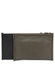 Black LV Monogram Shadow Double Flat Messenger