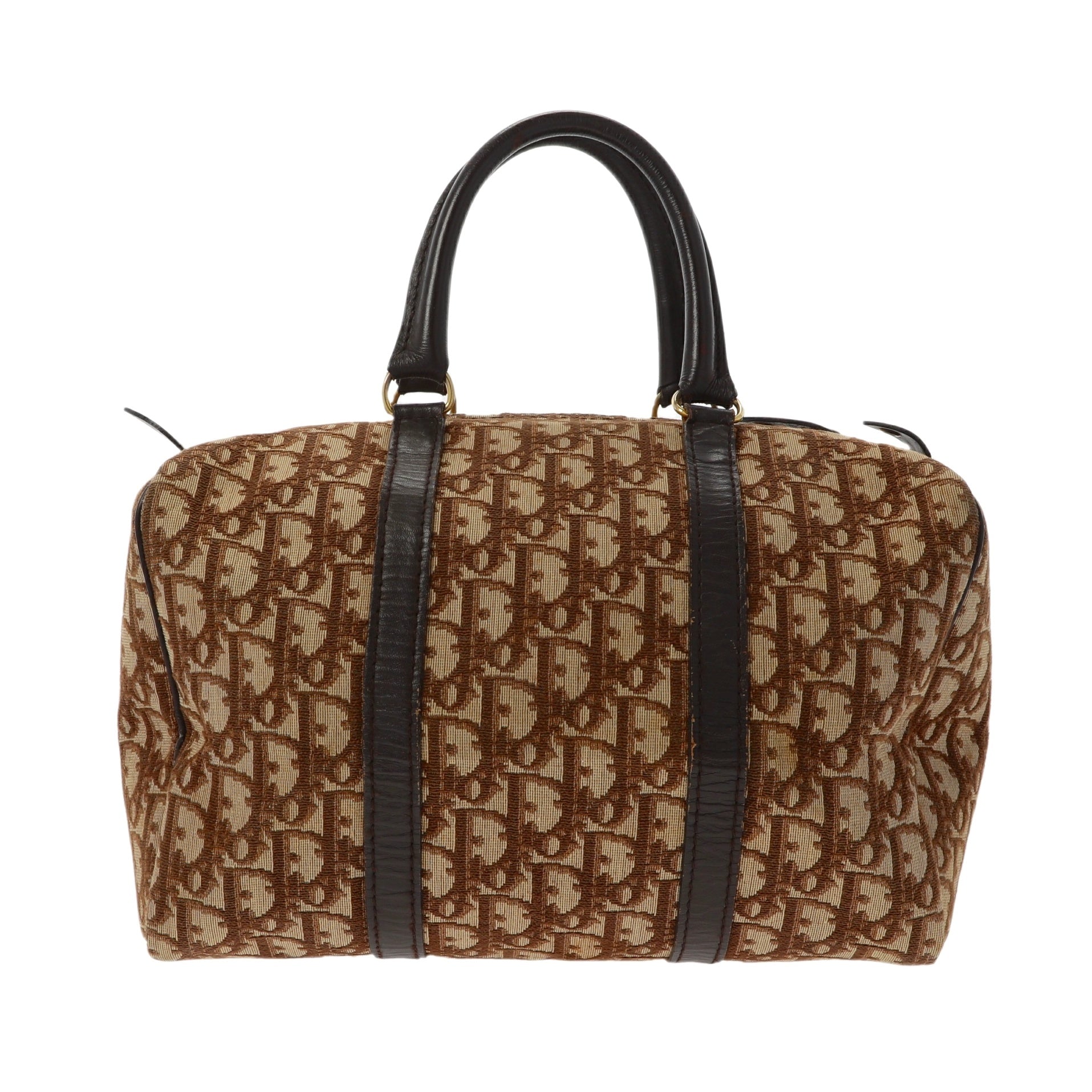 CHRISTIAN DOR Bowling Handbag in Beige Fabric