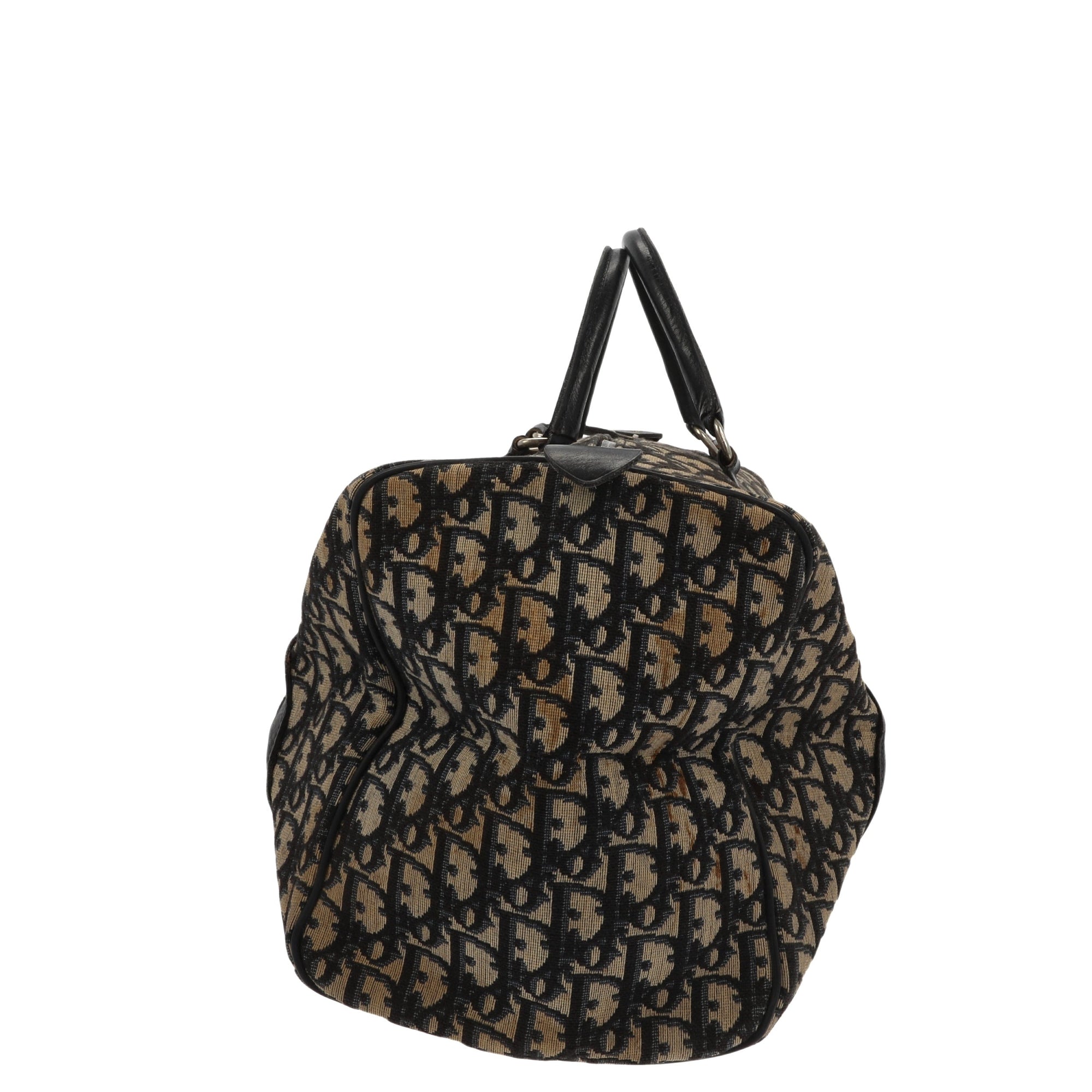 CHRISTIAN DOR Bowling Handbag in Blue Fabric