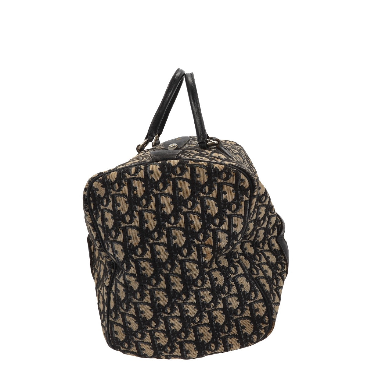 CHRISTIAN DOR Bowling Handbag in Blue Fabric