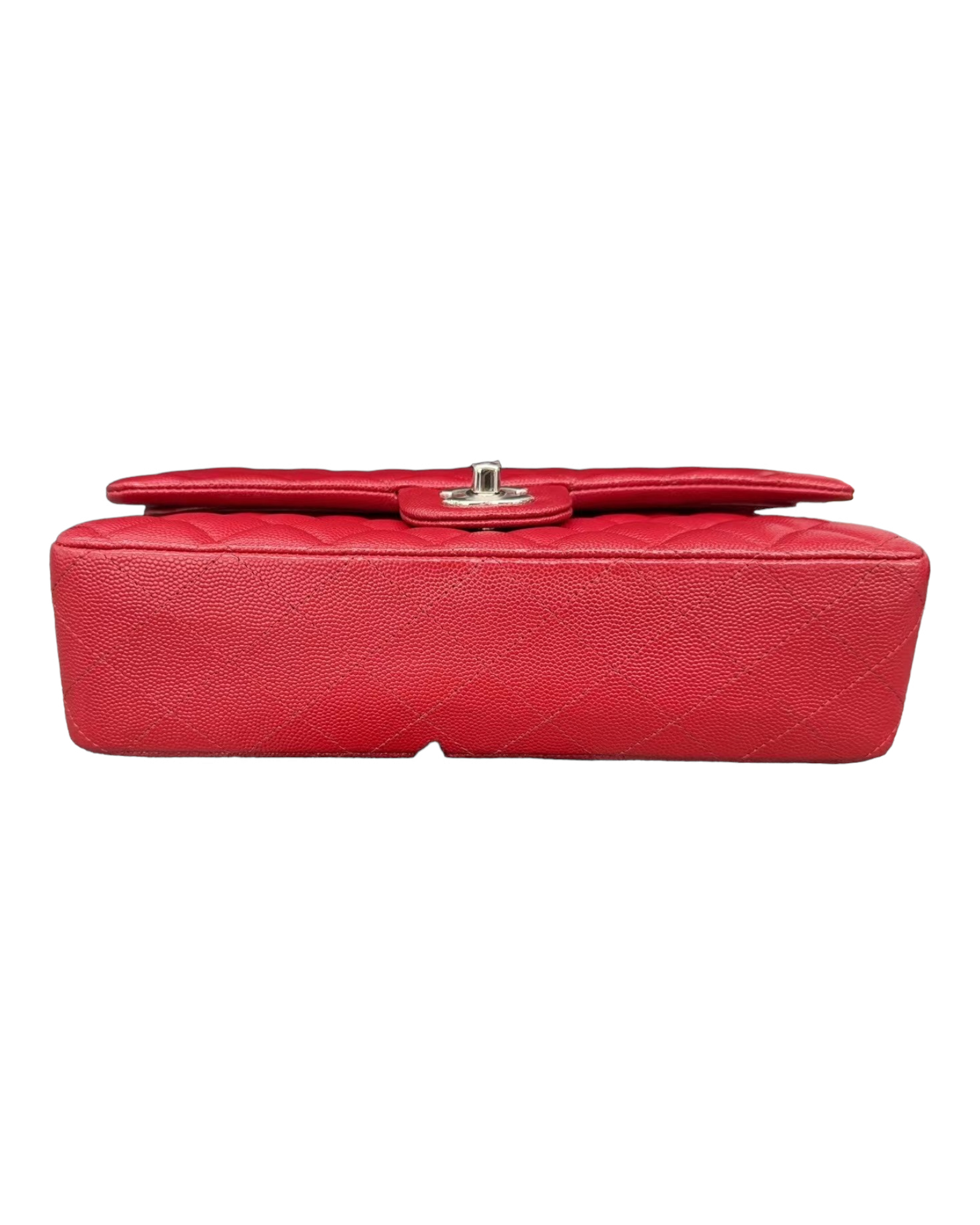 CHNL Medium Classic Flap 17B Red Caviar