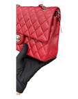 CHNL Medium Classic Flap 17B Red Caviar