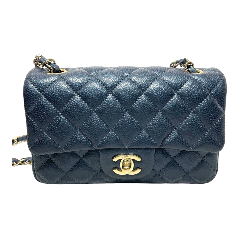 CHNL Classic Mini Flap Bag 18S Prealy Navy