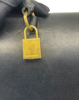 YSL Burgundy/Black Suede and Leather Medium Moujik Tote Bag