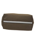 PRD Beige Leather Logo Embossed Zip Tote