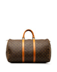 Brown LV Monogram Keepall 50 Travel Bag