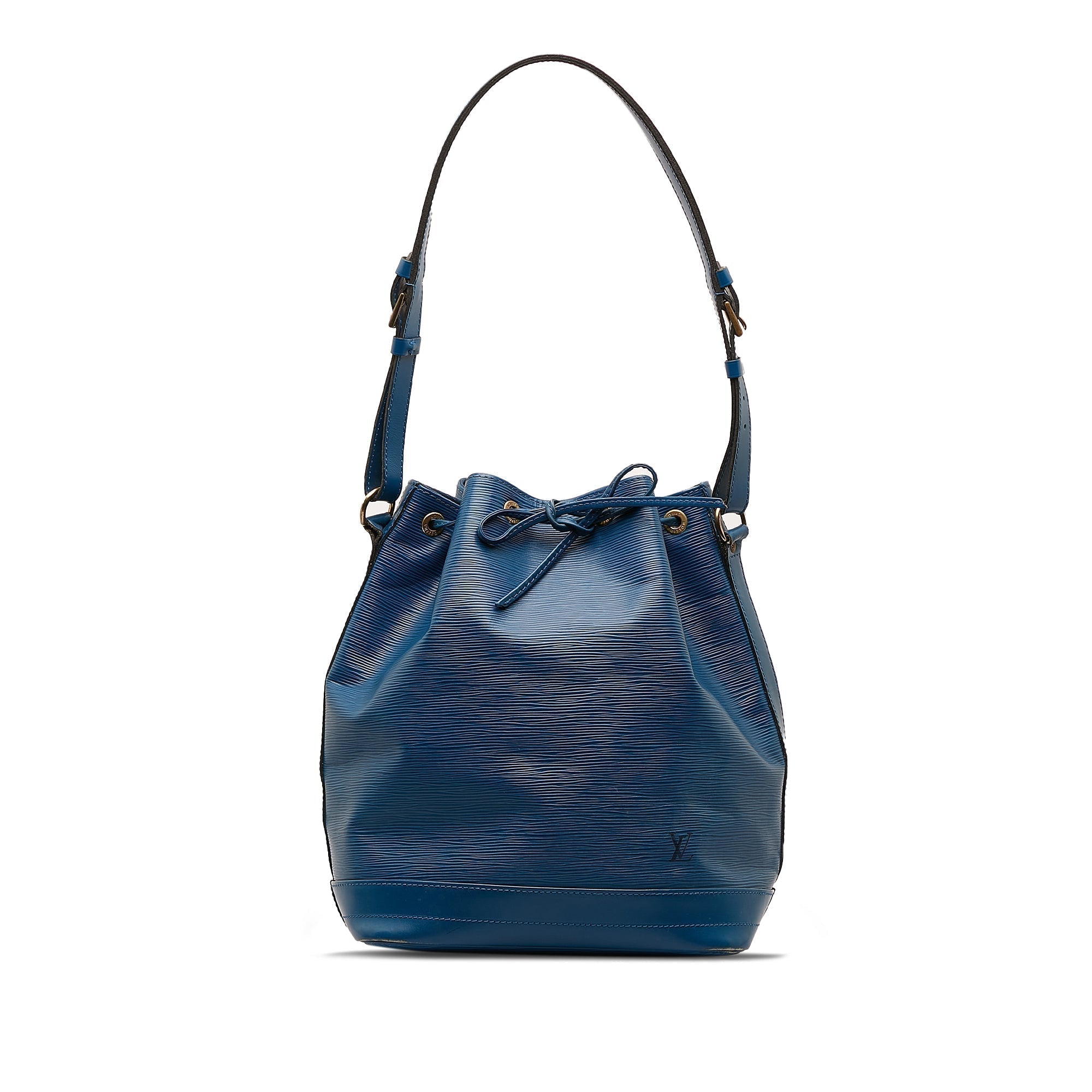 Blue LV Epi Noe GM Bucket Bag