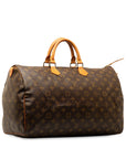 Brown LV Monogram Speedy 40 Boston Bag