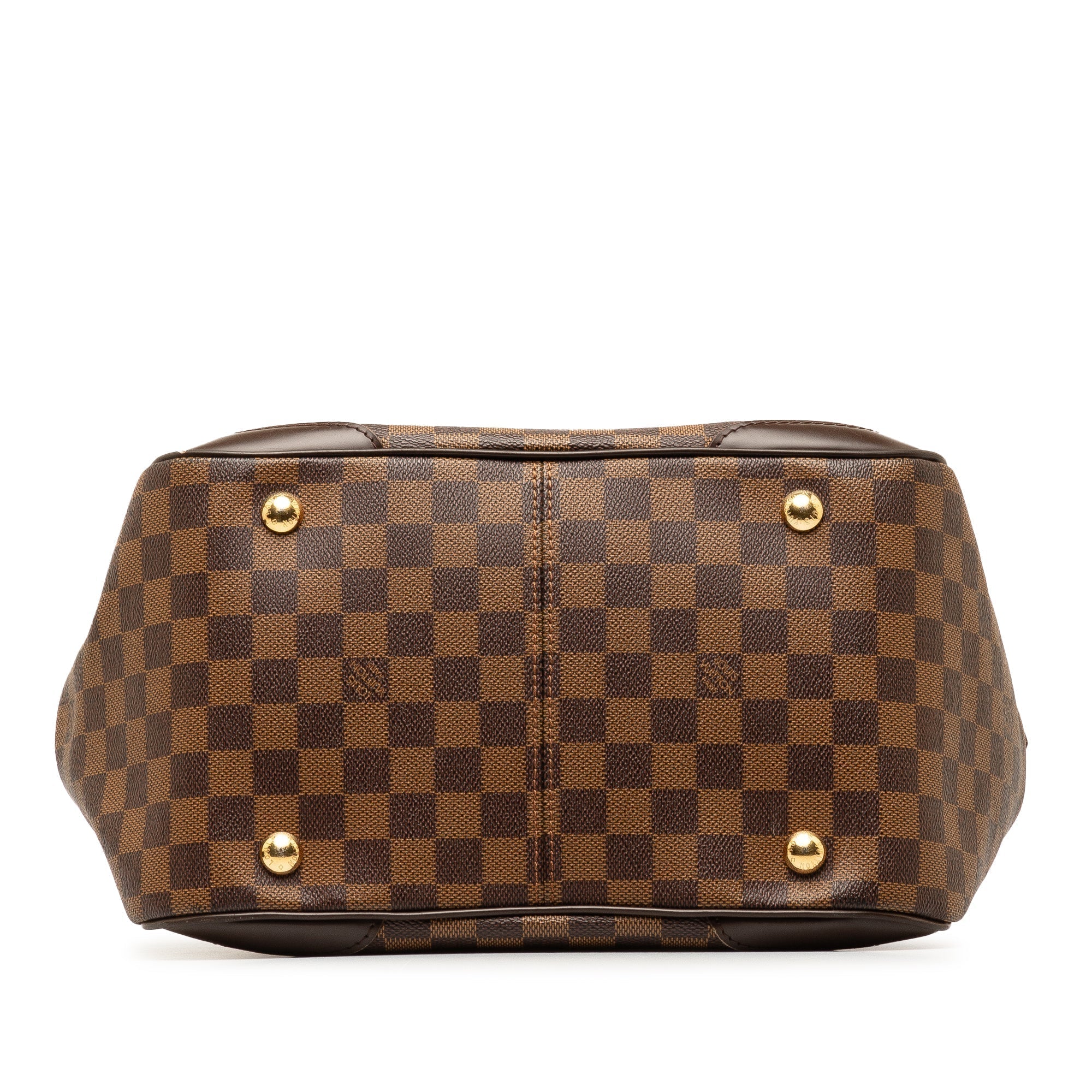 Brown LV Damier Ebene Verona MM Shoulder Bag