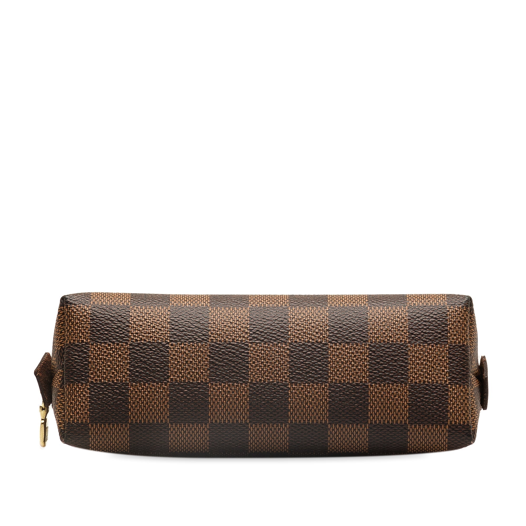 Brown LV Damier Ebene Cosmetic Pouch Clutch Bag