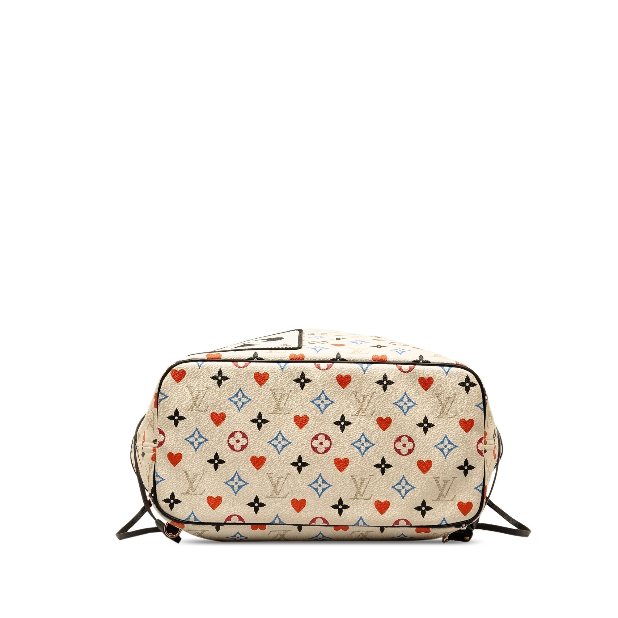 Beige LV Monogram Game On Neverfull MM Tote Bag