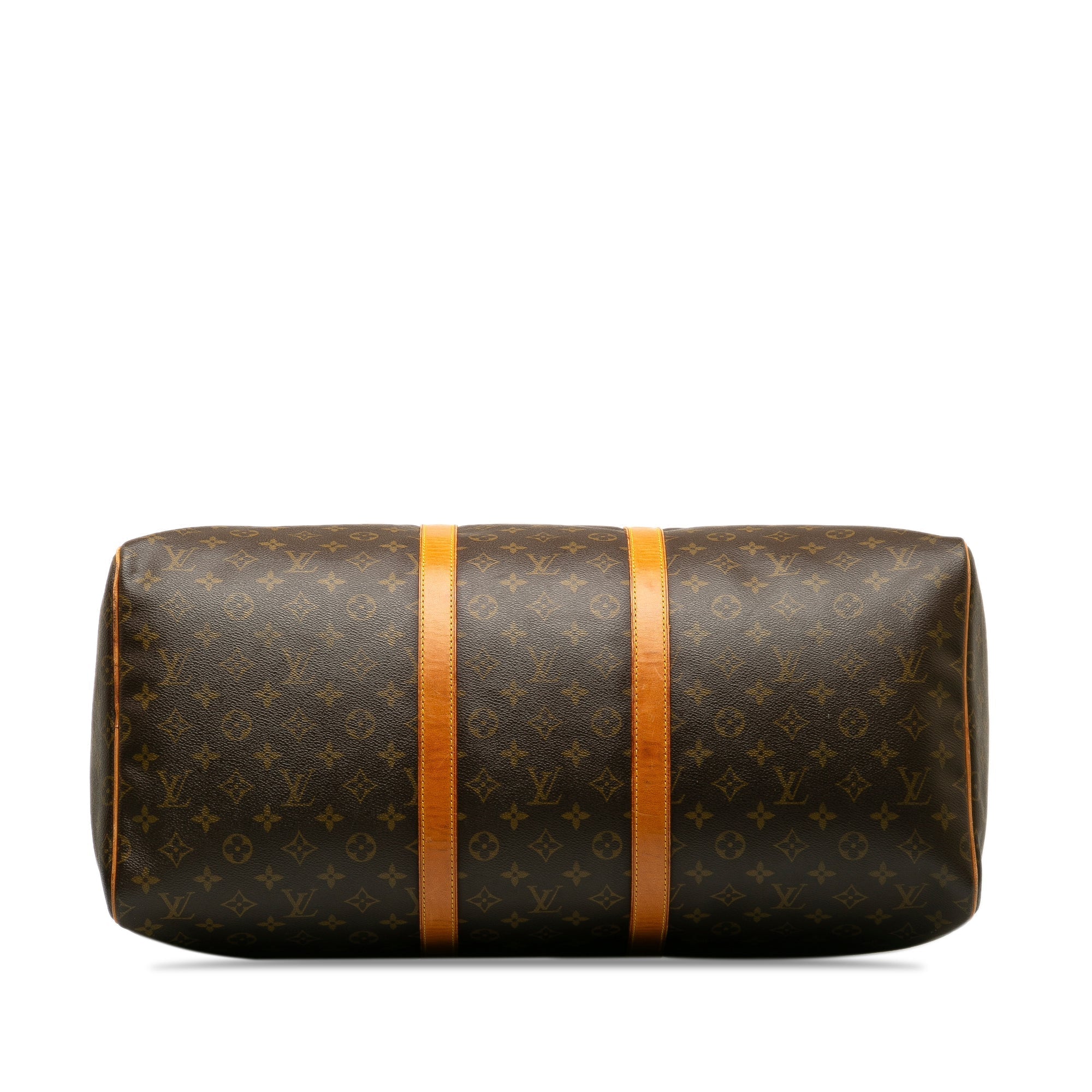 Brown LV Monogram Keepall 55 Travel Bag