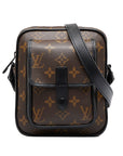 Brown LV Monogram Macassar Christopher Wearable Crossbody Bag