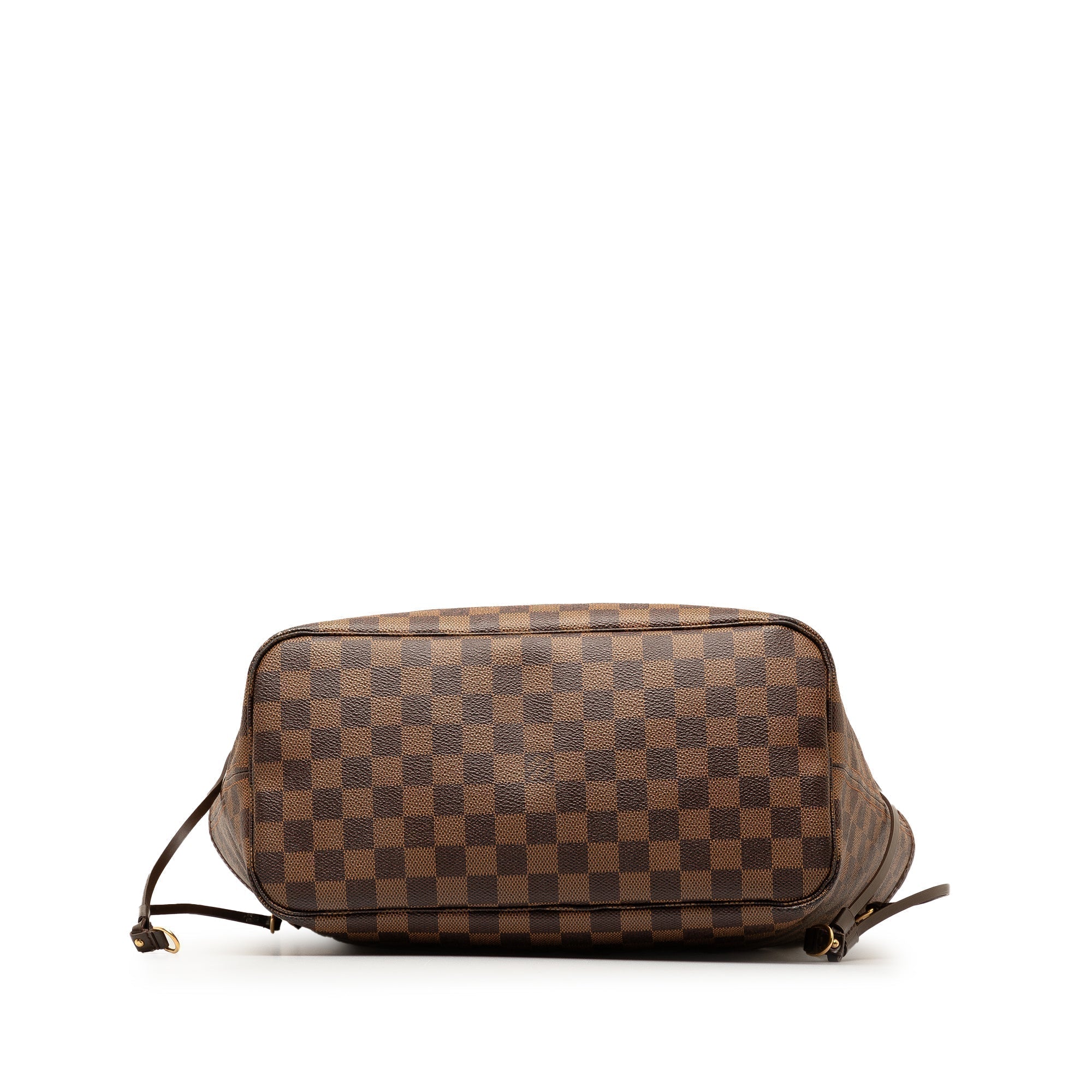 Brown LV Damier Ebene Neverfull MM Tote Bag