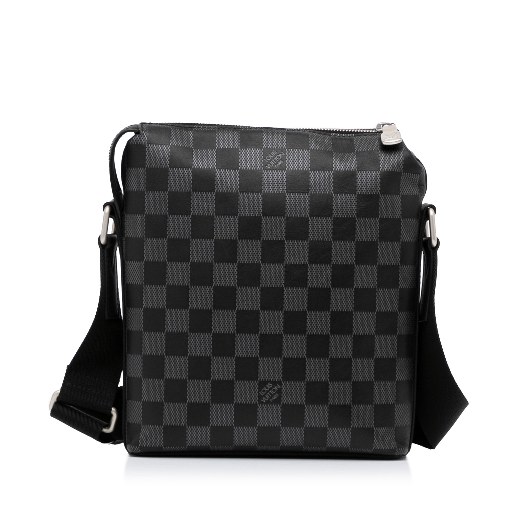 Black LV Damier Infini Discovery Messenger Crossbody Bag
