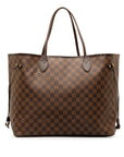 Brown LV Damier Ebene Neverfull GM Tote Bag