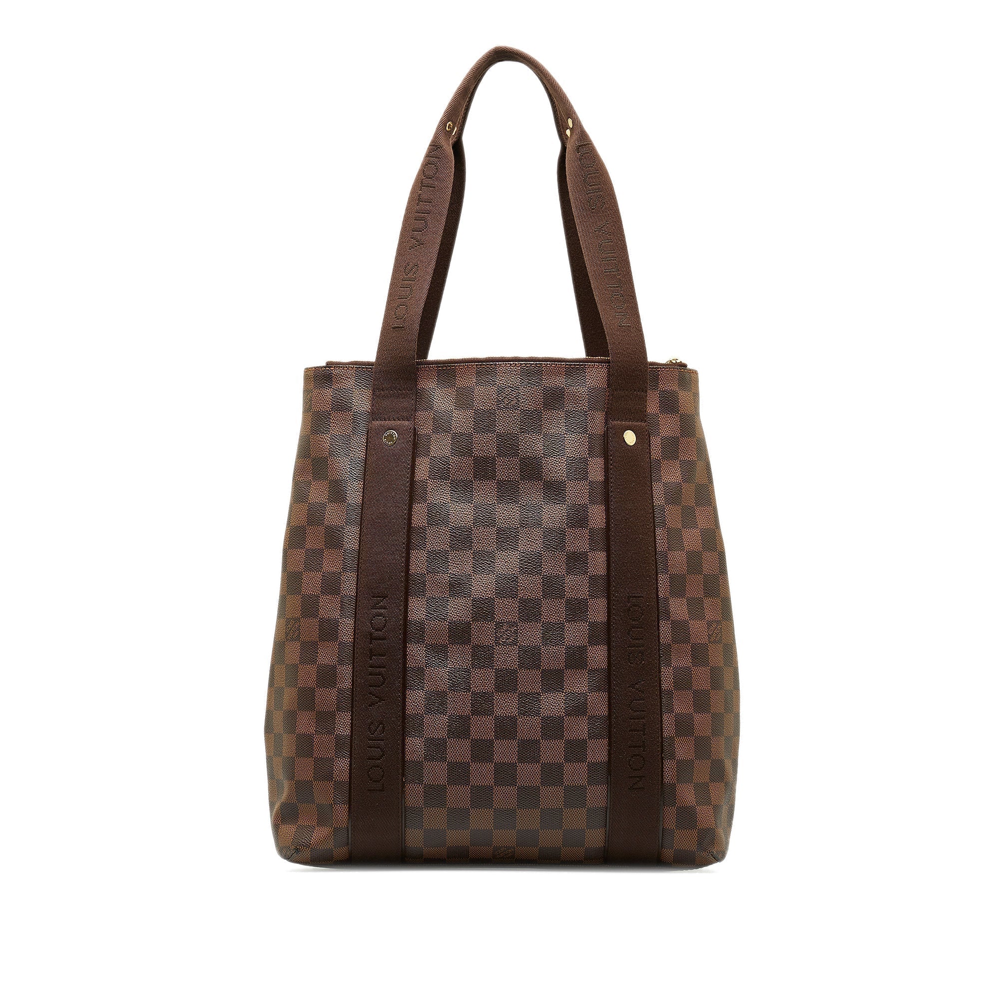 Brown LV Damier Ebene Cabas Beaubourg Tote Bag