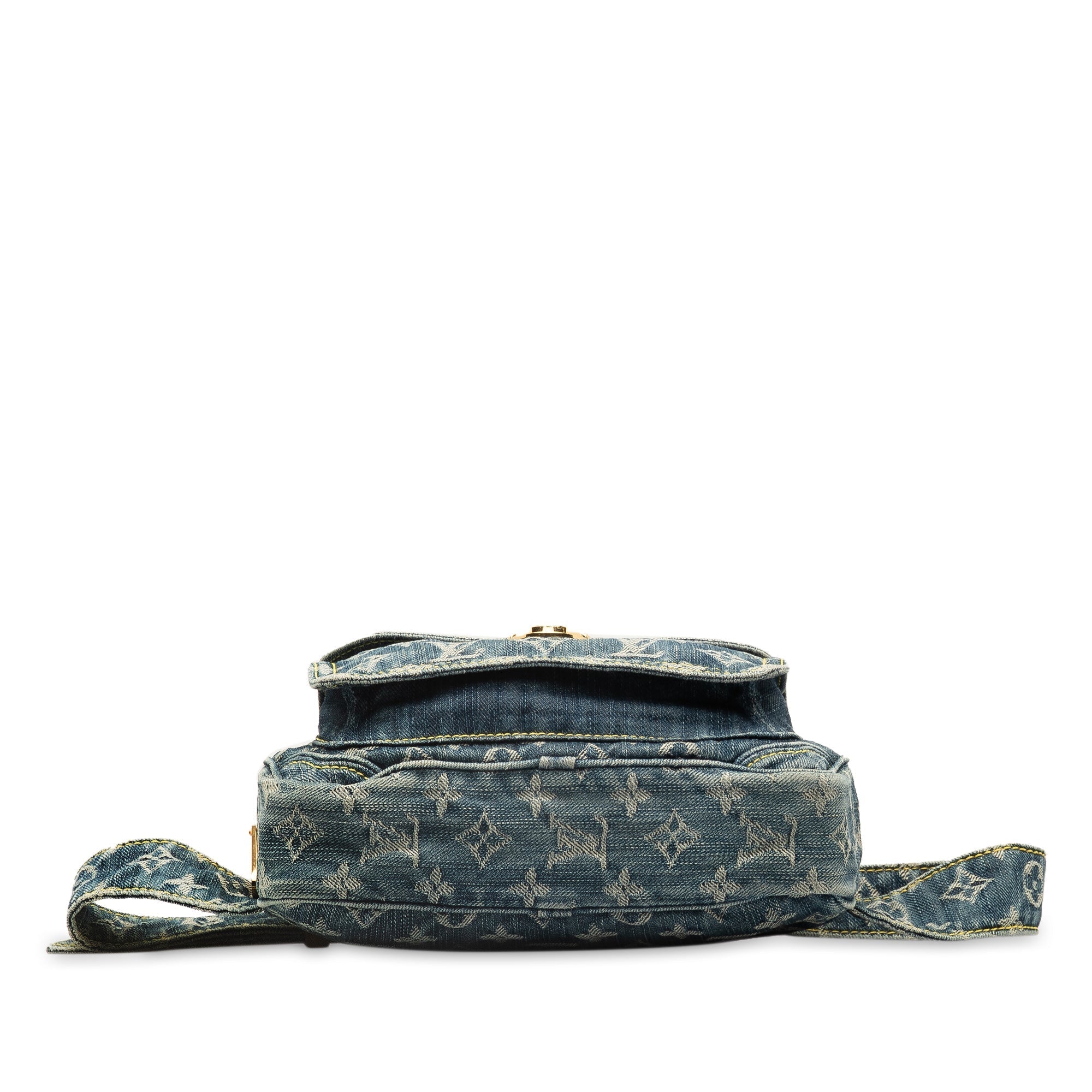 Blue LV Monogram Denim Bum Bag
