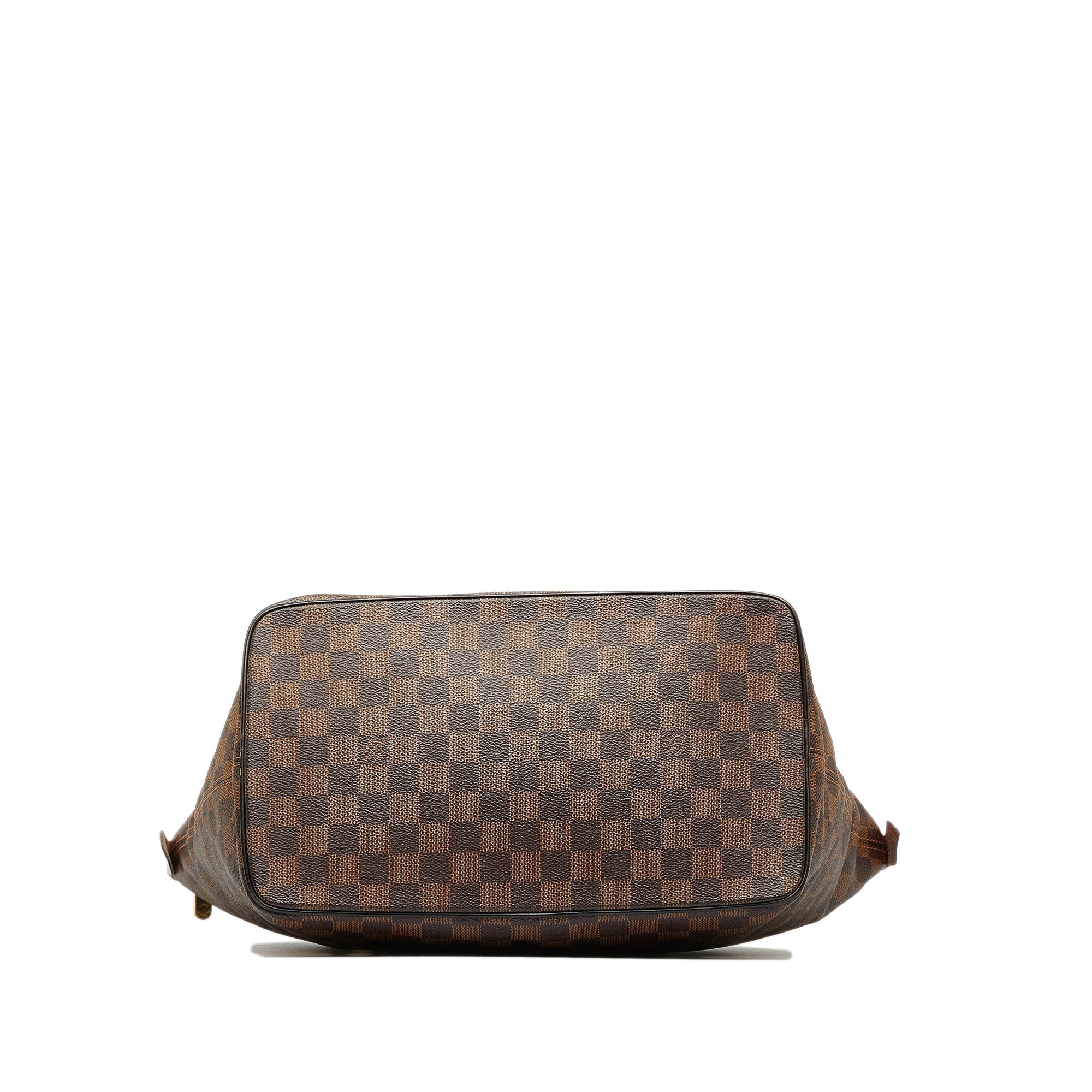 Brown LV Damier Ebene Saleya MM Tote Bag