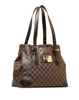 Brown LV Damier Ebene Hampstead PM Tote Bag