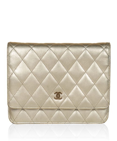 Chanel Wallet On Chain – WOC Quilted Lambskin Grey SiLVer-Toned
