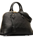 Black LV Monogram Empreinte Neo Alma PM Satchel