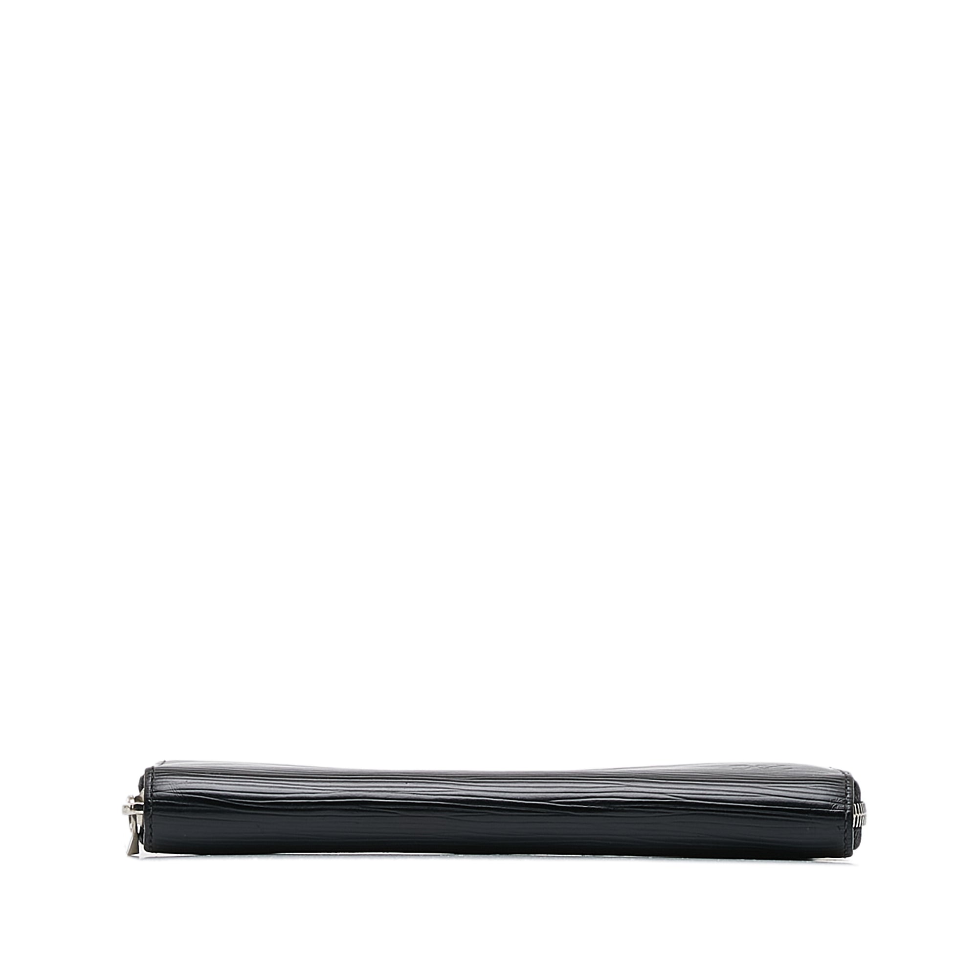 Black LV Epi Zippy Long Wallet