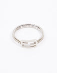 FNDI Baguette Ring Silver Base Metal Small