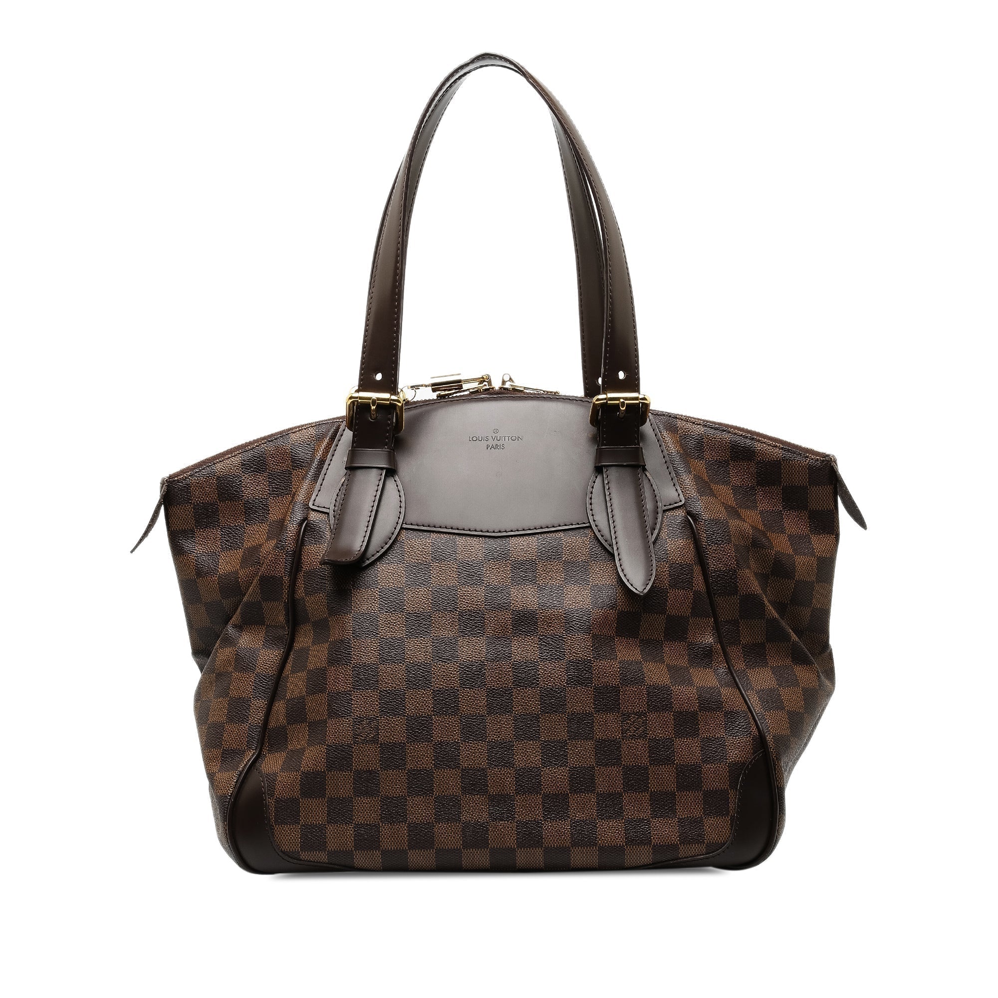 Brown LV Damier Ebene Verona GM Shoulder Bag
