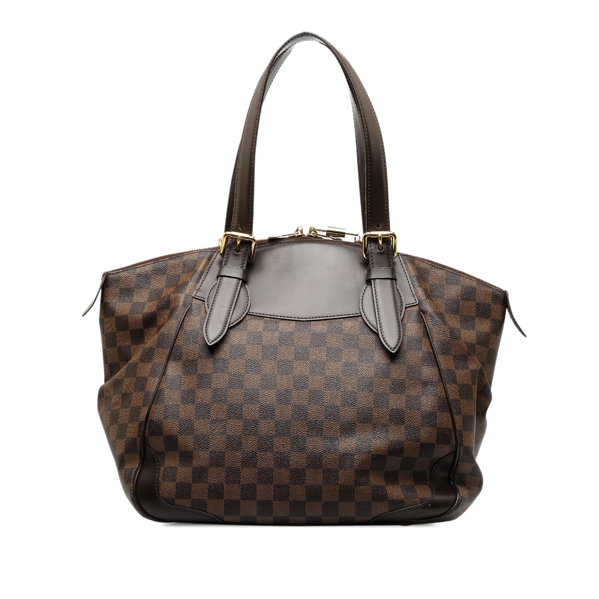 Brown LV Damier Ebene Verona GM Shoulder Bag