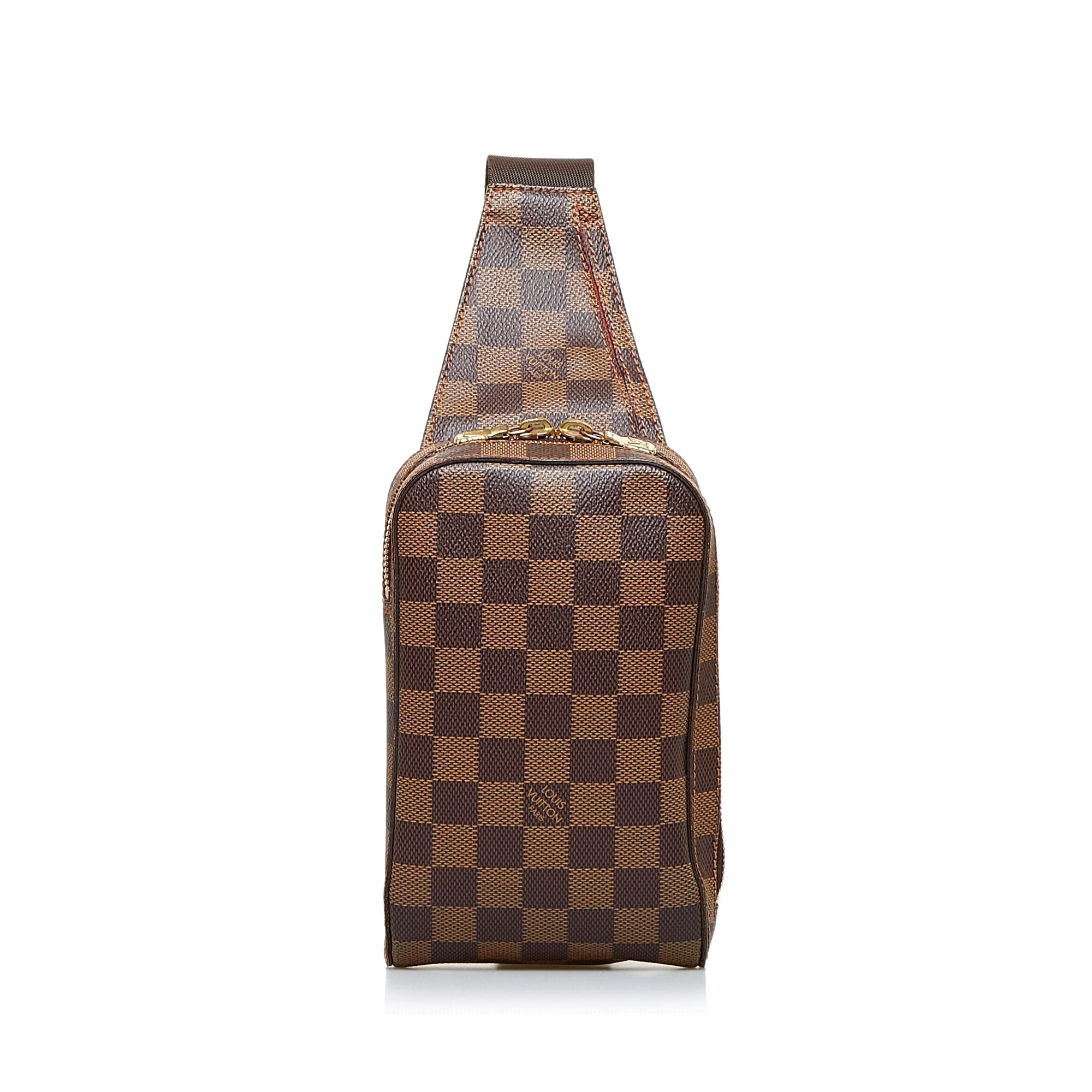 Brown LV Damier Ebene Geronimos Crossbody Bag