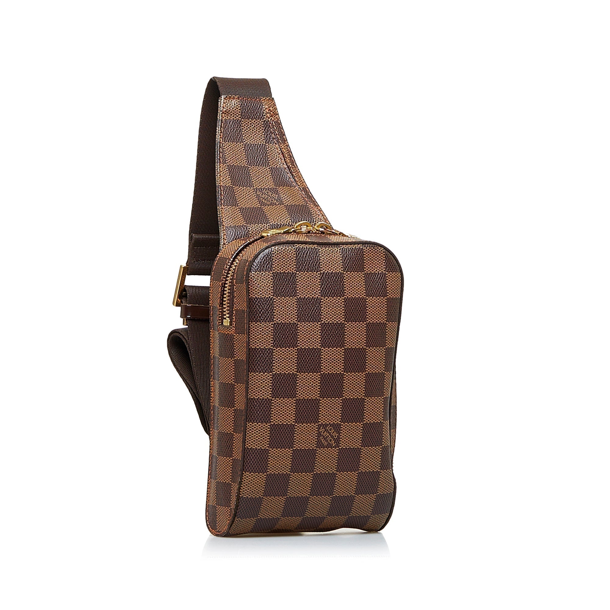 Brown LV Damier Ebene Geronimos Crossbody Bag