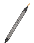 CHRISTIAN DOR Montaigne Shoulder Strap Canvas Black White
