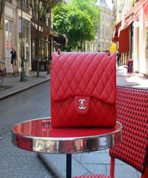 Chanel Classic Clutch With Chain – CWC Lambskin Red SiLVer-Toned