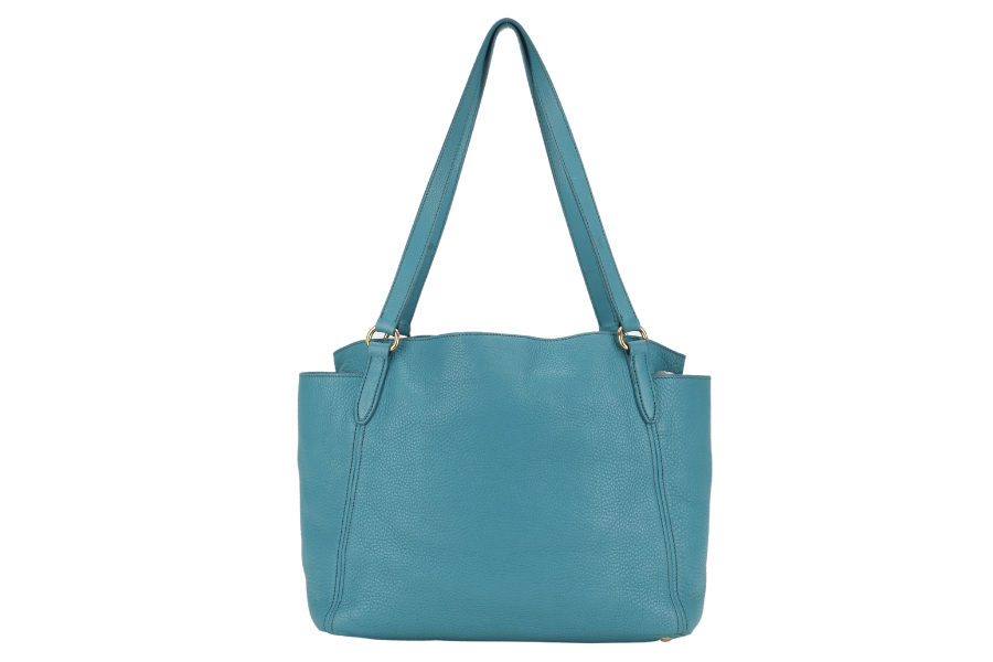 PRD BR SHOULDER BAG PAVONE VITTELO DAINO LEATHER GOLD HARDWARE WITH CARD