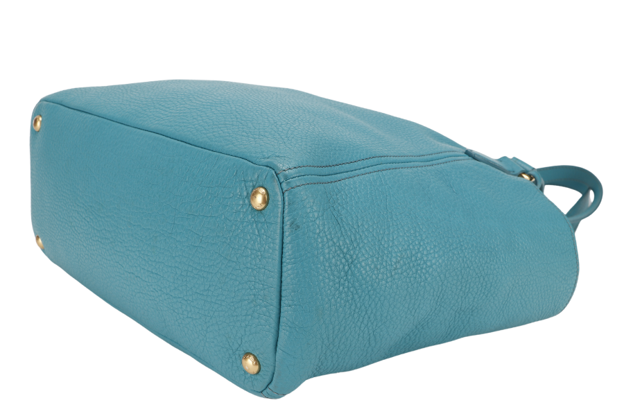 PRD BR SHOULDER BAG PAVONE VITTELO DAINO LEATHER GOLD HARDWARE WITH CARD