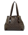 Brown LV Damier Ebene Hampstead MM Tote Bag