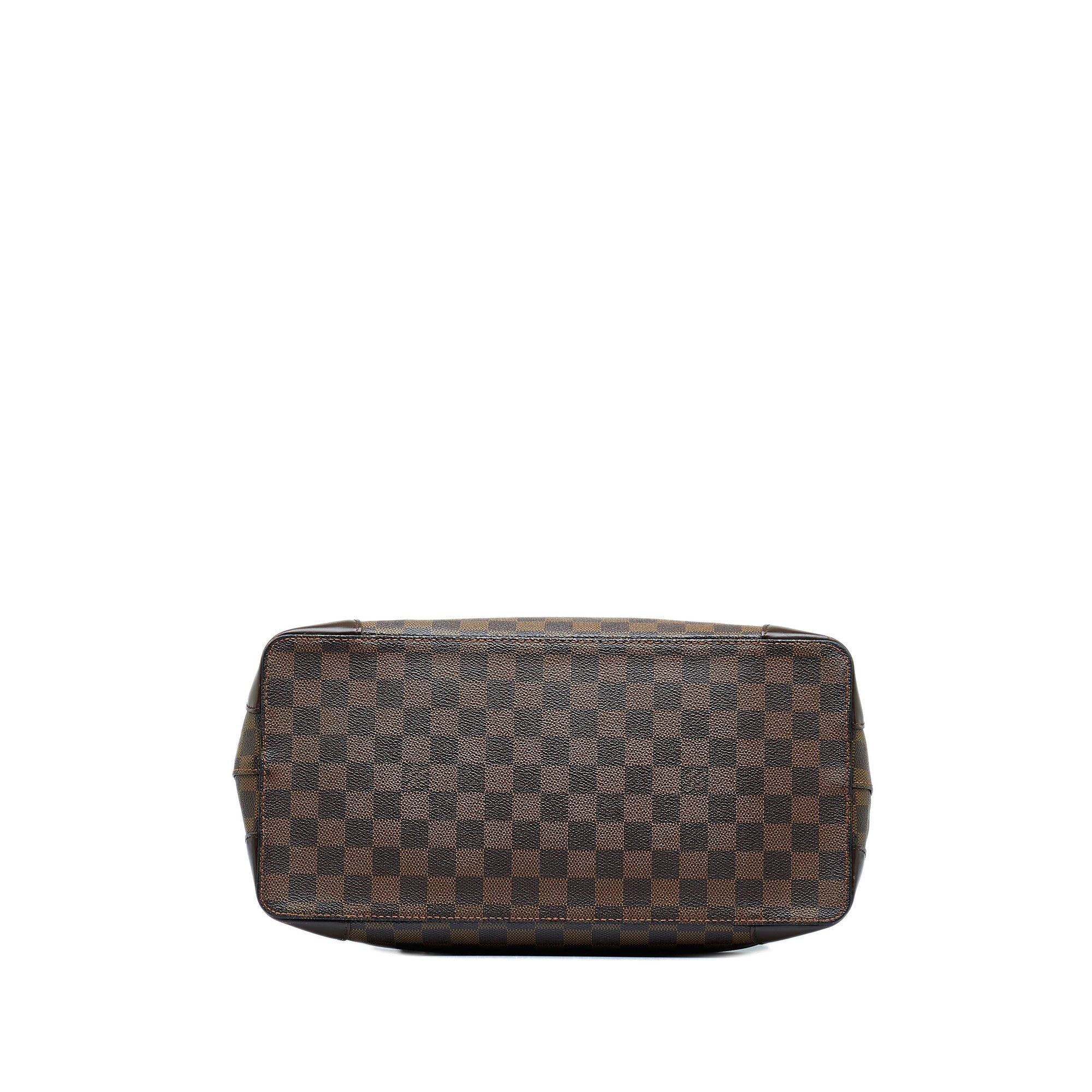 Brown LV Damier Ebene Hampstead MM Tote Bag